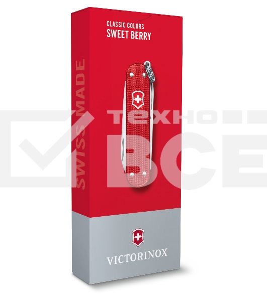 Нож перочинный Victorinox Classic Sweet Berry (0.6221.201G) 58мм 7 функций карт.коробка