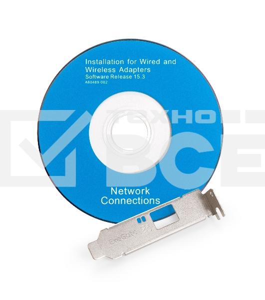 Сетевой адаптер ExeGate EXE-i210-F1 (PCI-E x1 v2.0, порт 1xSFP (медный), 10/100/1000Mbps, Gigabit Server NIC Intel Chipset I210-F1)