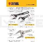 Ключ разводной 185 мм, CrV, кованый, укороченная рукоятка  Denzel, фото3
