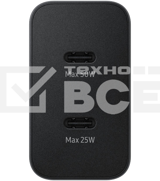 Сетевое зар./устр. Samsung EP-T5020 50W 3A (PD) 2xUSB type-C для Samsung черный