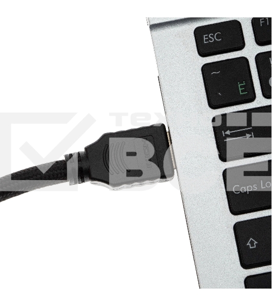 Кабель аудио-видео Cactus CS-HDMI.2-1 HDMI (m)/HDMI (m) 1м. Позолоченные контакты черный
