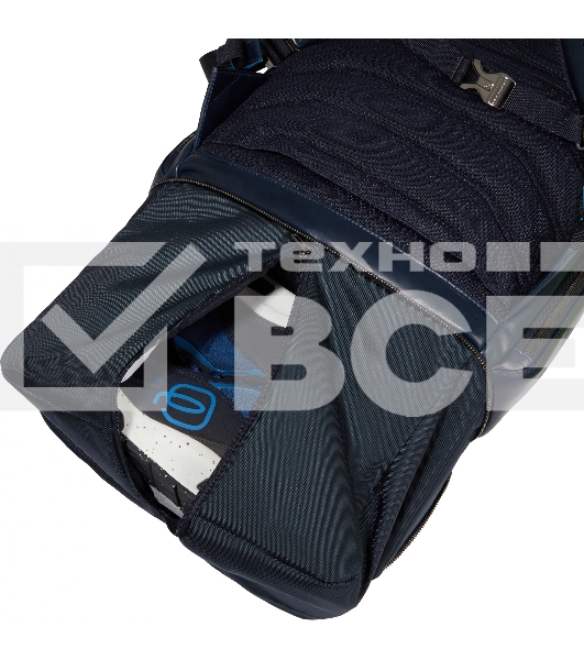 Рюкзак мужской Piquadro Blue Square CA6592B2BM/BLU2, кожа, темно-синий