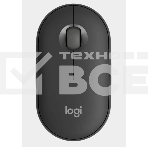 Мышь беспроводная Logitech Pebble M350 графитовый, 1000 dpi, радиоканал, Bluetooth, USB, кнопки - 3, фото28