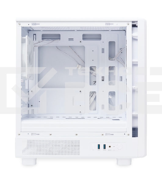 Компьютерный корпус HSPD M310, Mesh Mini-tower, белый, TG, 0.4 SPCC, 3x120мм ARGb mATX, mITX 180/280/160мм 1x2.5