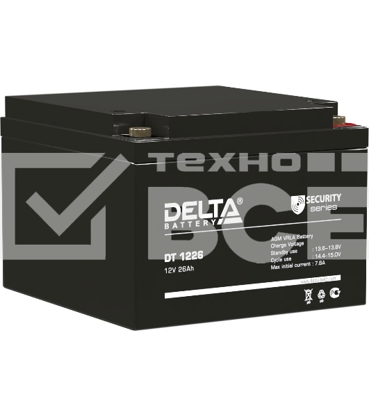 Батарея Delta DT 1226 (12V, 26Ah)