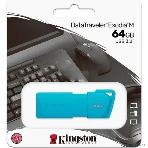 Флэш-накопитель Kingston USB Drive 64Gb USB 3.2 DT Exodia M DTXM - NEON (AQUA BLUE), фото 1