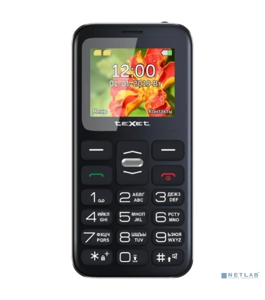 Мобильный телефон teXet TM-B209 черный