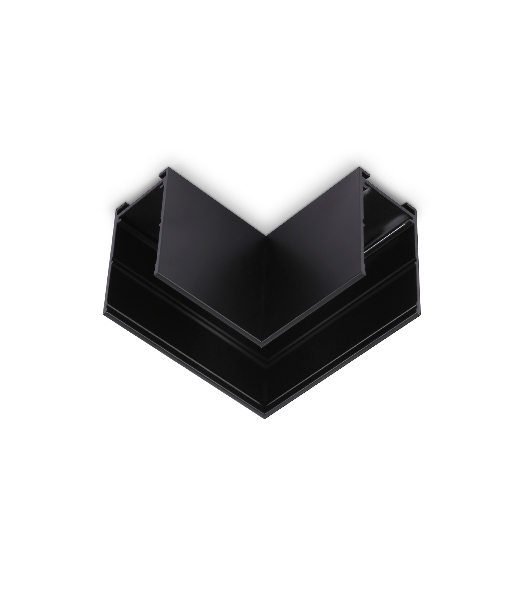GL1032 BK черный коннектор угловой для накладного шинопровода Magnetic 220V 80*80*52