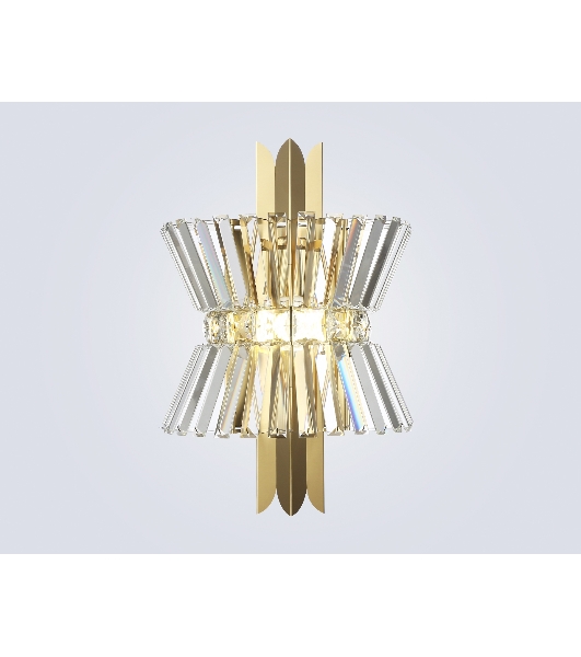Настенный светильник Ambrella light LH41029/2 BS/CL латунь/прозрачный E14*2 max 40W 310*180*460