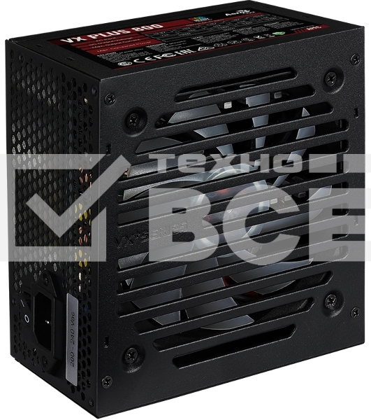 Блок питания Aerocool / Formula VX PLUS 800 RGB, 800Вт, 120мм, черный