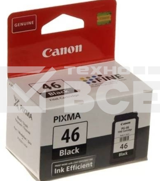 Картридж струйный Canon PG-46 9059B001 черный для Canon Pixma E404/E464 (15мл)