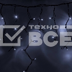Гирлянда Айсикл (бахрома) светодиодный, 3,2 х 0,6 м, черный провод 