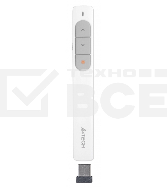 Презентер беспроводной A4Tech LP15 белый, радиоканал, USB, кнопки - 3