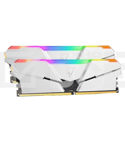 Оперативная память NETAC Shadow, DDR4, 16GB (2x8GB), 3200MHz, CL14, с радиаторами, RGB, серебристый