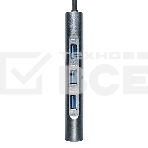 Док-станция ExeGate EX293985RUS DUB-31C/MAX (кабель-адаптер USB Type-C --> 3xUSB3.0 + Card Reader + PD 100W + HDMI 4K@30Hz + VGA + Audio + Lan RJ45 10/100/1000Mb, Plug&Play, серый), фото7