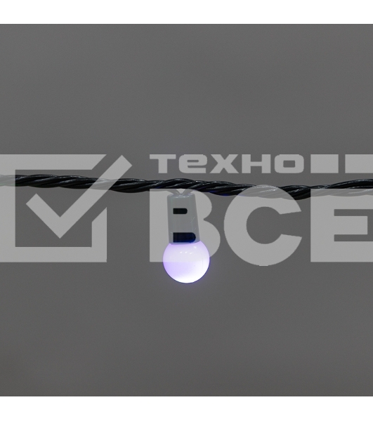 Гирлянда Мультишарики 20м, 200LED, диаметр 15мм, IP44, зеленый провод, свечение мульти (RG/RB), мигание, 230В NEON-NIGHT