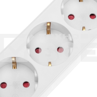 Удлинитель STANDARD 3 гнезда, 3м, 3х1,0мм², с/з, с выключателем, 2 USB, белый Rexant