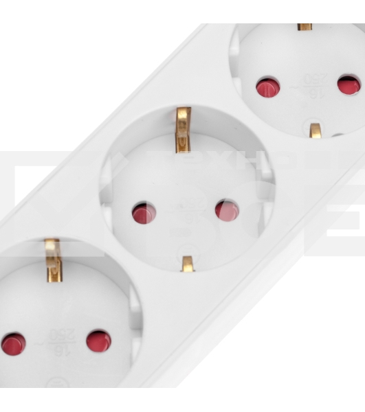 Удлинитель STANDARD 3 гнезда, 3м, 3х1,0мм², с/з, с выключателем, 2 USB, белый Rexant