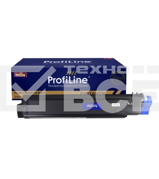 Картридж PL-43837136/43837132 для принтеров Oki C9655 Black 22500 копий ProfiLine