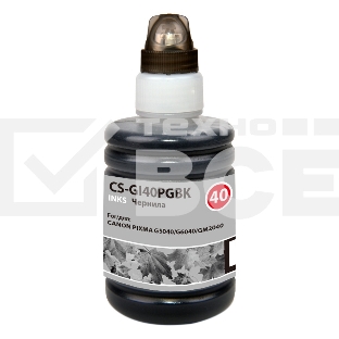 Чернила Cactus CS-GI40PGBK черный140мл для Canon Pixma G5040/G6040/GM2040