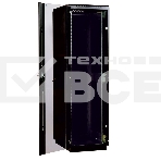 Шкаф телекоммуникационный напольный 42U (800x800) дверь стекло, цвет черный, фото3