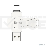 Флеш диск USB Drive Netac U782C dual USB3.0+TypeC 64GB, retail version, фото4