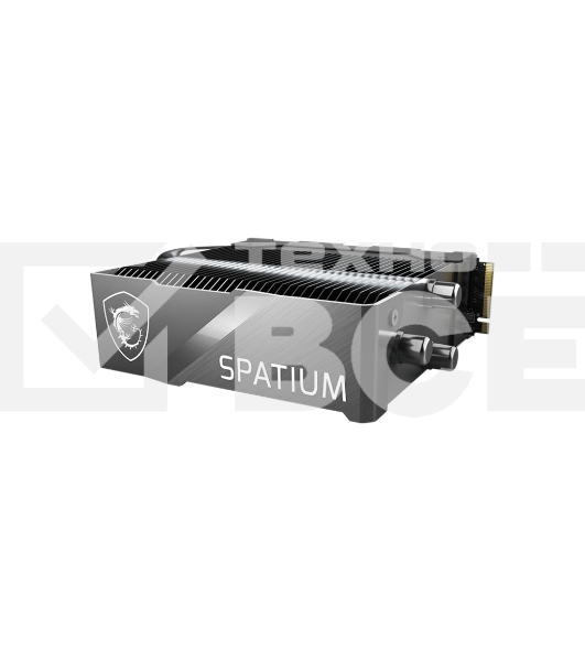 Накопитель SSD MSI 4Tb SPATIUM M580 FROZR,M.2(22x80мм), NVMe, PCIe 5.0 x4, 3D TLC, R/W 14100/12600, IOPs -/-, DRAM buffer 8192, TbW 3000, DWPD 0.38, with Heat Spreader (5 лет)