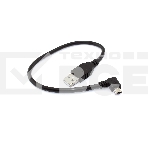 Кабель USB  Type A на Mini USB угол влево 0,25 м, фото2