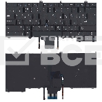 Клавиатура для ноутбука Dell Latitude E7440 E7420 черная с подсветкой и указателем, фото2