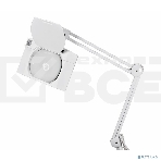 Лупа на струбцине Rexant, квадратная, 5D, с подсветкой 60 SMD LED, сенсорный регулятор яркости, белая, фото2