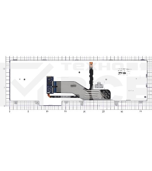 Клавиатура для ноутбука Dell Latitude E6520 E6530 E6540 черная с подсветкой