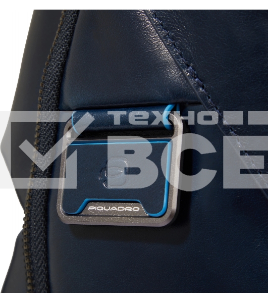 Рюкзак мужской Piquadro Blue Square CA6592B2BM/BLU2, кожа, темно-синий