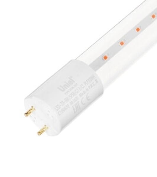 Лампа светодиодная Uniel LED-T8-9W/SPSB/G13/CL PLP30WH для растений UL-00006697