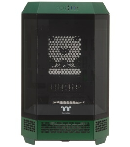 Компьютерный корпус Thermaltake The Tower 300 Racing Green зеленый без БП miniITX 8x120мм 6x140мм 2xUSB 3.0 audio bott PSU