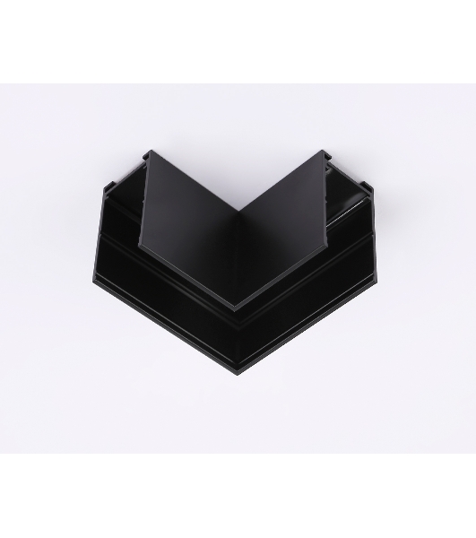 GL1032 BK черный коннектор угловой для накладного шинопровода Magnetic 220V 80*80*52