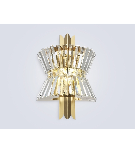 Настенный светильник Ambrella light LH41029/2 BS/CL латунь/прозрачный E14*2 max 40W 310*180*460