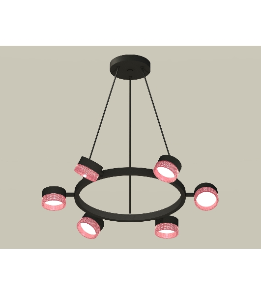 Светильник Ambrella light XB9193251/6 SBK/PI черный песок/розовый GX53 (C9193, N8486)