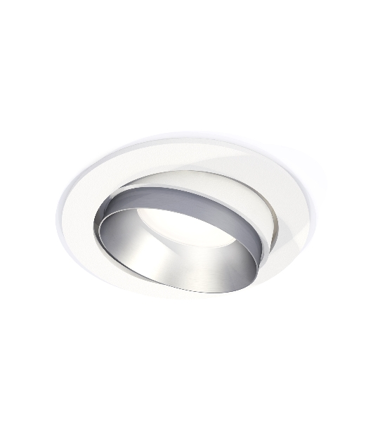 Комплект встраиваемого поворотного светильника Ambrella light XC7651023 SWH/MCH белый песок/хром матовый MR16 GU5.3 (C7651, N7033)