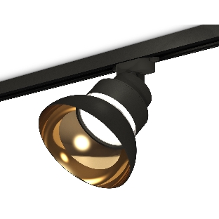 Светильник Ambrella light XT8102201SBK/PYG/CL черный песок/золото желтое полированое/прозрачный GX53