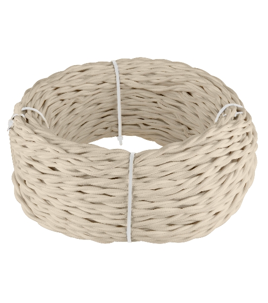 Ретро кабель витой 3х1,5 (песочный)