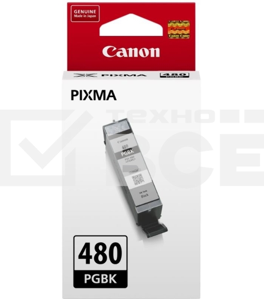 Картридж струйный Canon PGI-480 PGBK 2077C001 черный для Canon Pixma 6140/8140/8540