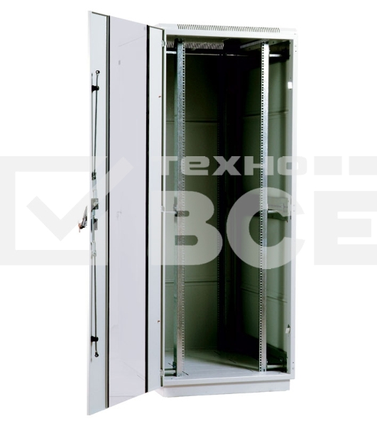 Шкаф коммутационный ЦМО ШТК-М-42.8.8-1ААА 42U 800x820мм пер.дв.стекл задн.дв.стал.лист 2 бок.пан. направл.под закл.гайки 500кг серый