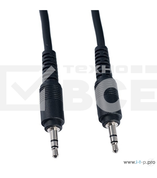 Кабель PERFEO Jack 3.5 мм вилка - Jack 3.5 мм вилка, длина 1,5 м. (J2102)