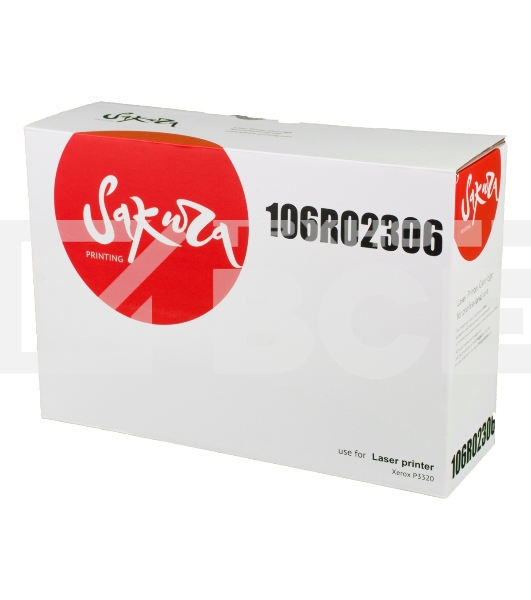 Картридж Sakura 106R02306 для Xerox P3320, черный,11000 к.