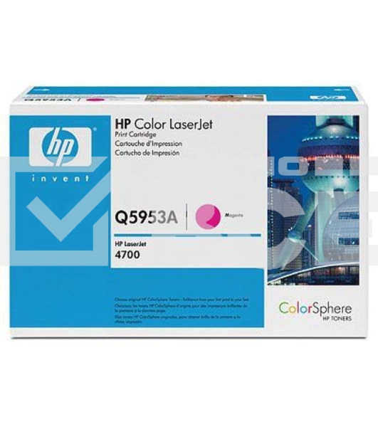 Картридж лазерный HP Q5953A пурпурный для Color LaserJet 4700 10000стр.