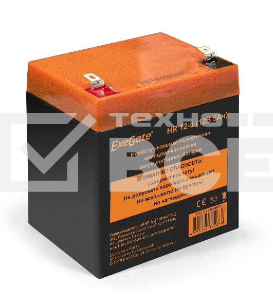 Батарея ExeGate HR 12-5 (12V 5Ah 1221W, клеммы F1)
