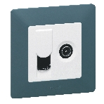 Лицевая панель розетки TV-RJ45. Белая Valena LIFE. , фото4