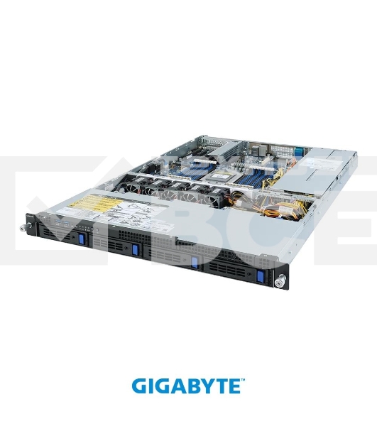 Платформа Gigabyte Rack Server R152-Z30, Single AMD EPYC 7002, 16 x DIMMs, 2 x 1Gb/s LAN, 4 x 3.5