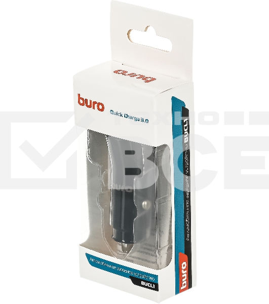 Автомобильное зар./устр. Buro BUCL1 3A QC черный (BUCL18P100BK)