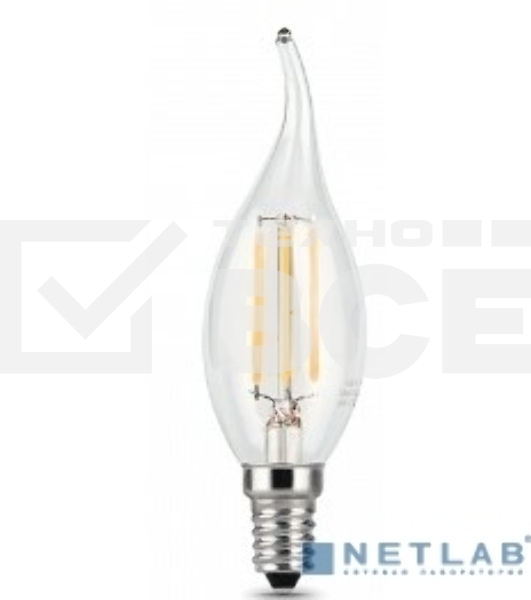 Лампа светодиодная Filament Свеча на ветру E14 5Вт 2700К GAUSS 104801105